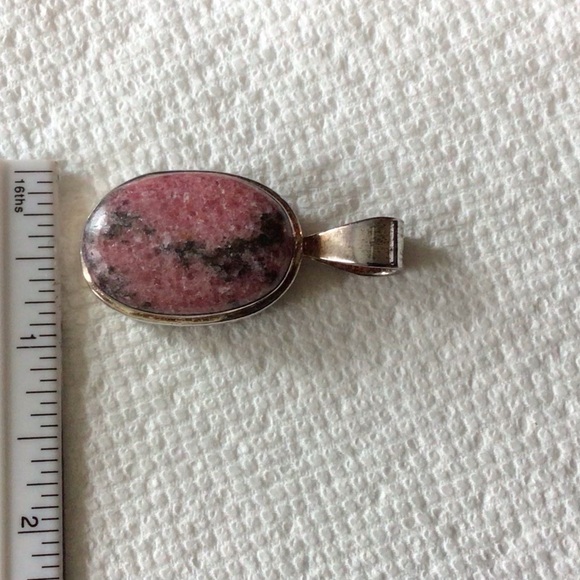 Large Rhodochrosite/Sterling Silver Pendant - Picture 6 of 6